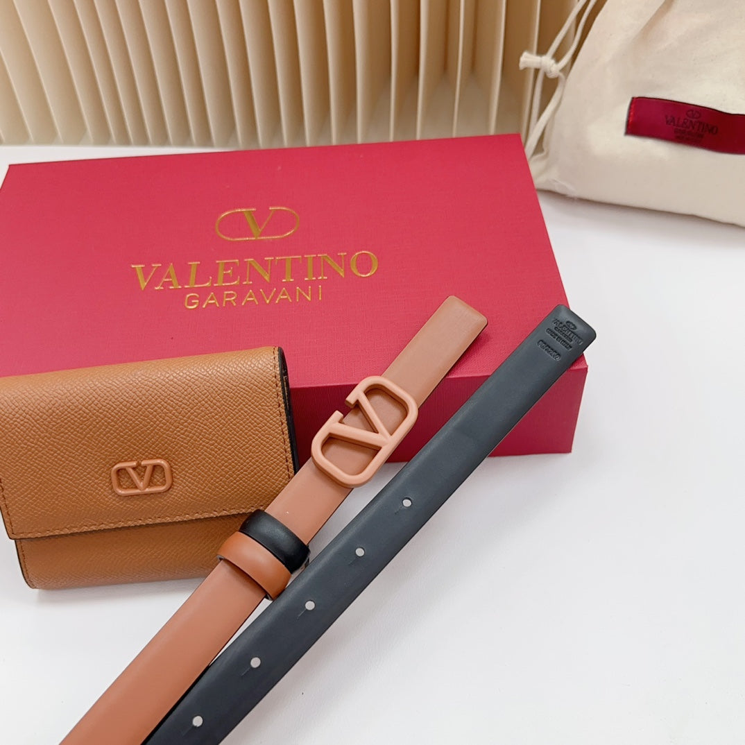 valenti brown 20mm belt with mini calfskin bag