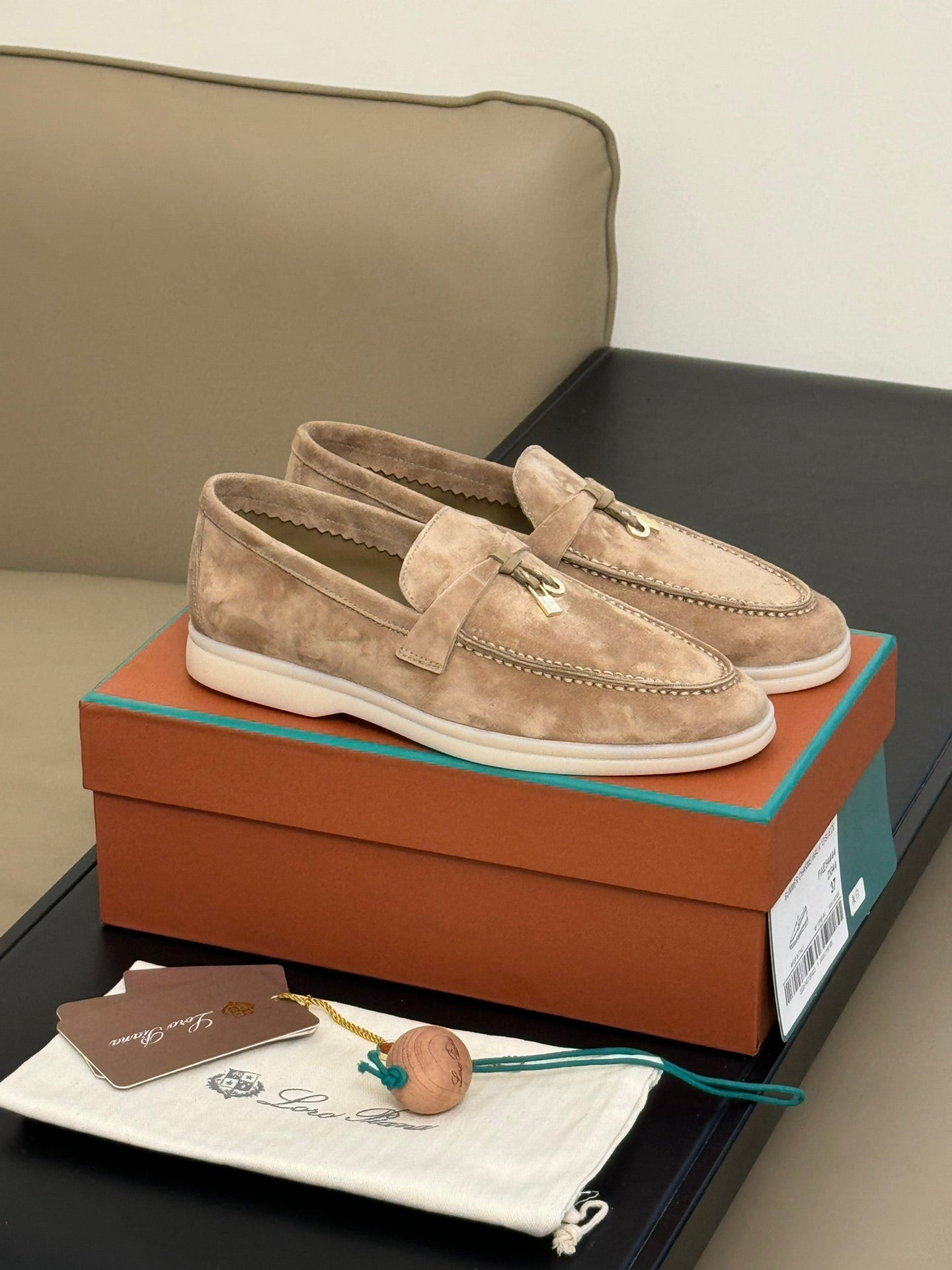 summer charm walk loafer taupe suede