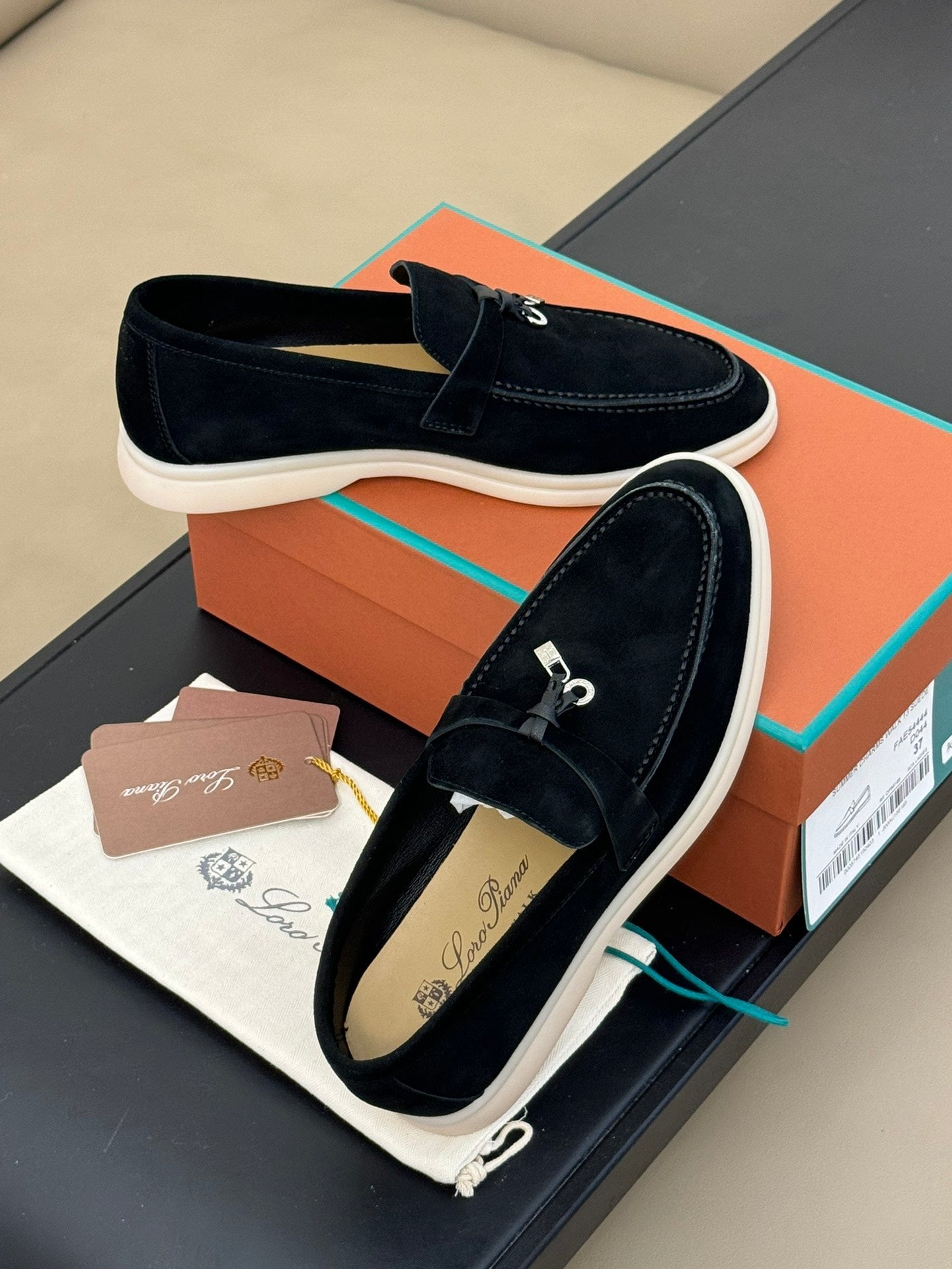 summer charm walk loafer black suede