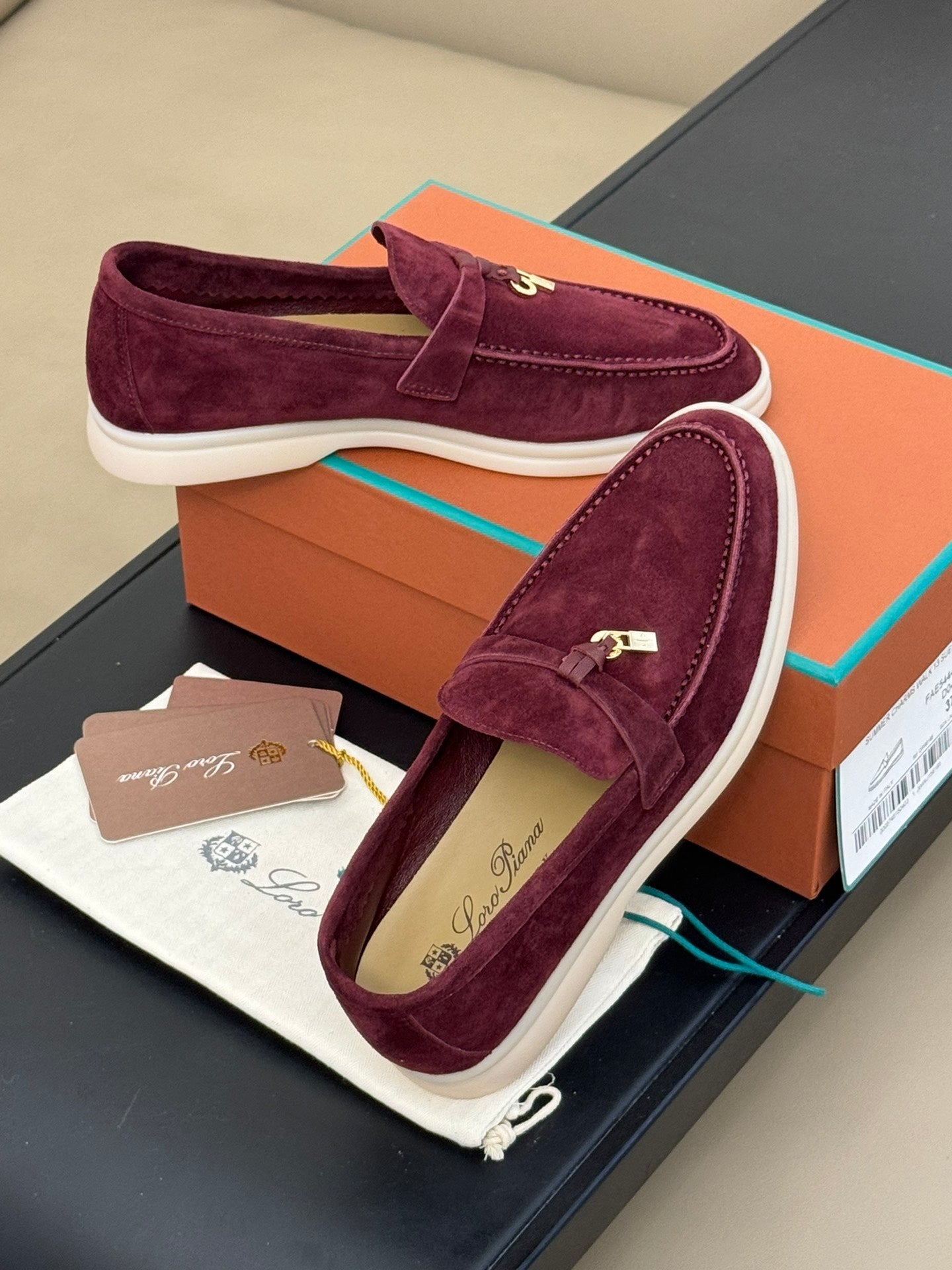 summer charm walk loafer burgundy suede