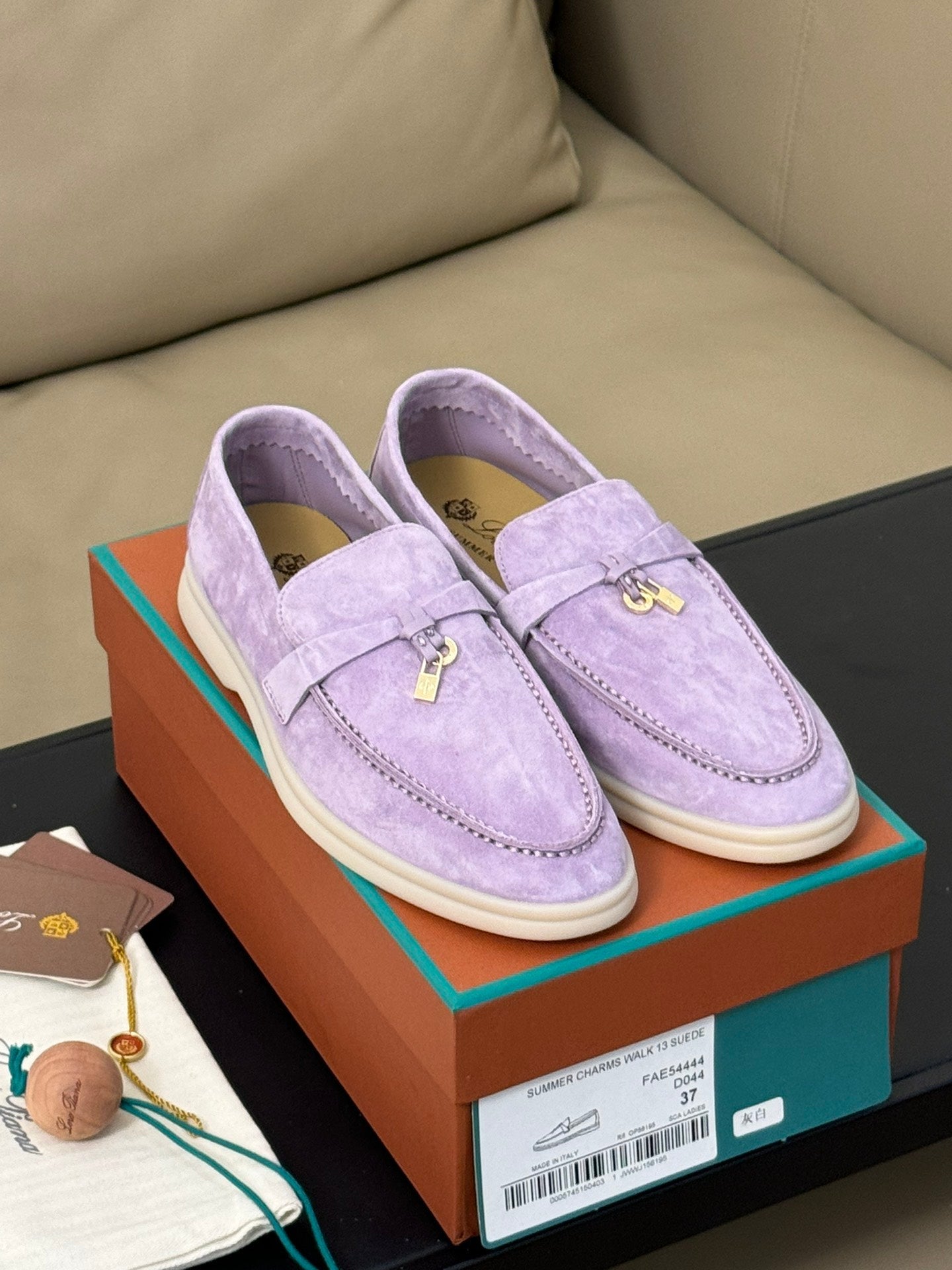 summer charm walk loafer violet suede