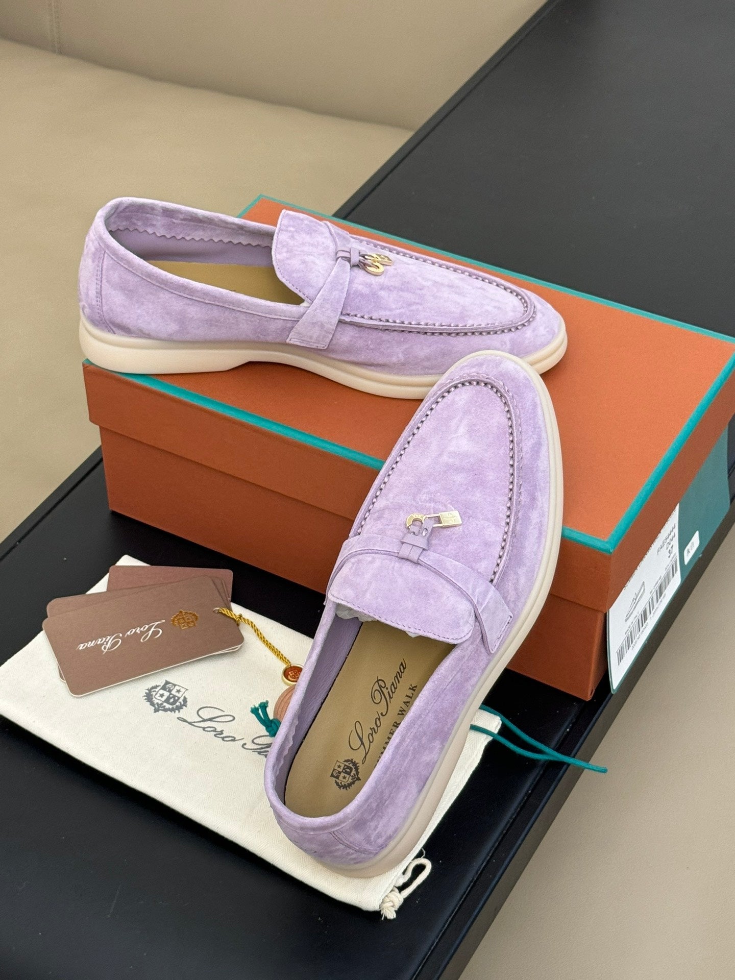 summer charm walk loafer violet suede