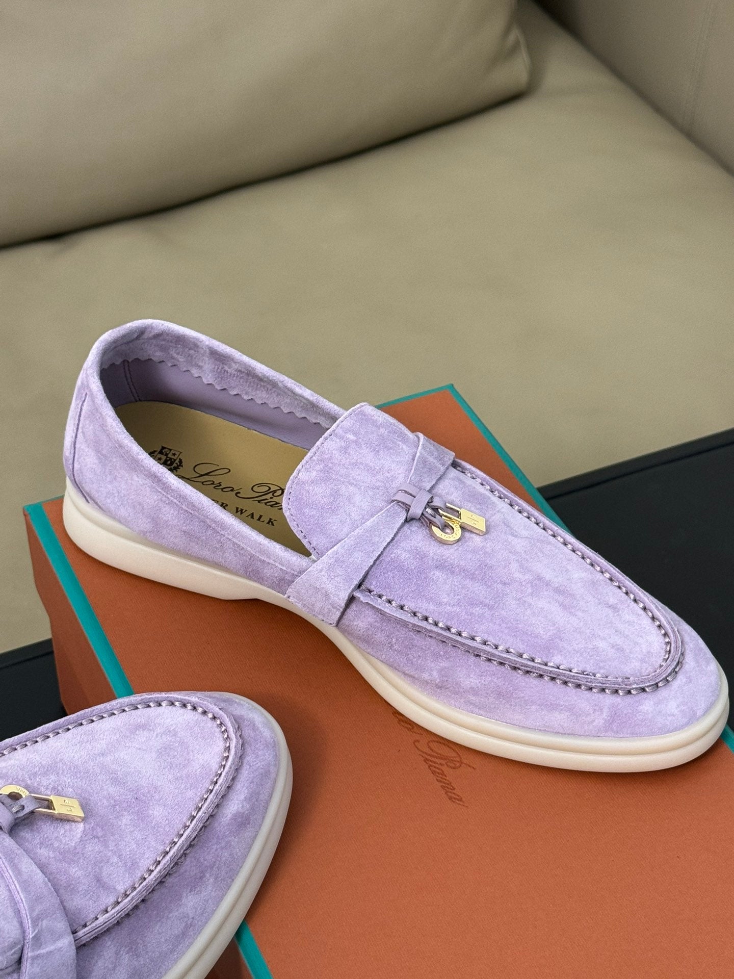 summer charm walk loafer violet suede