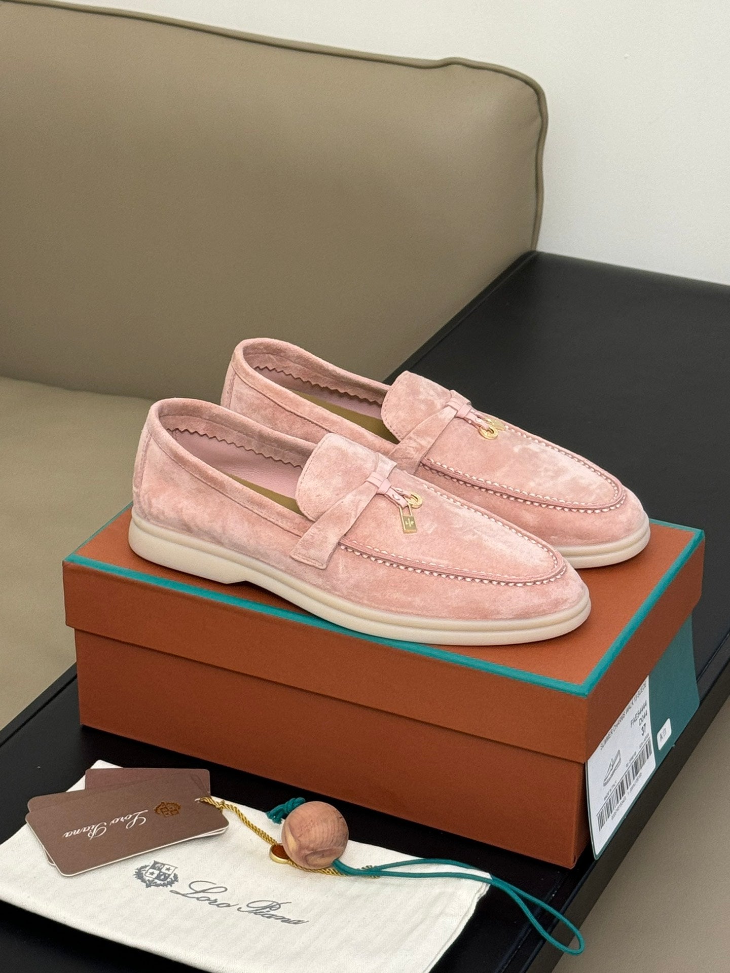 summer charm walk loafer tea rose suede