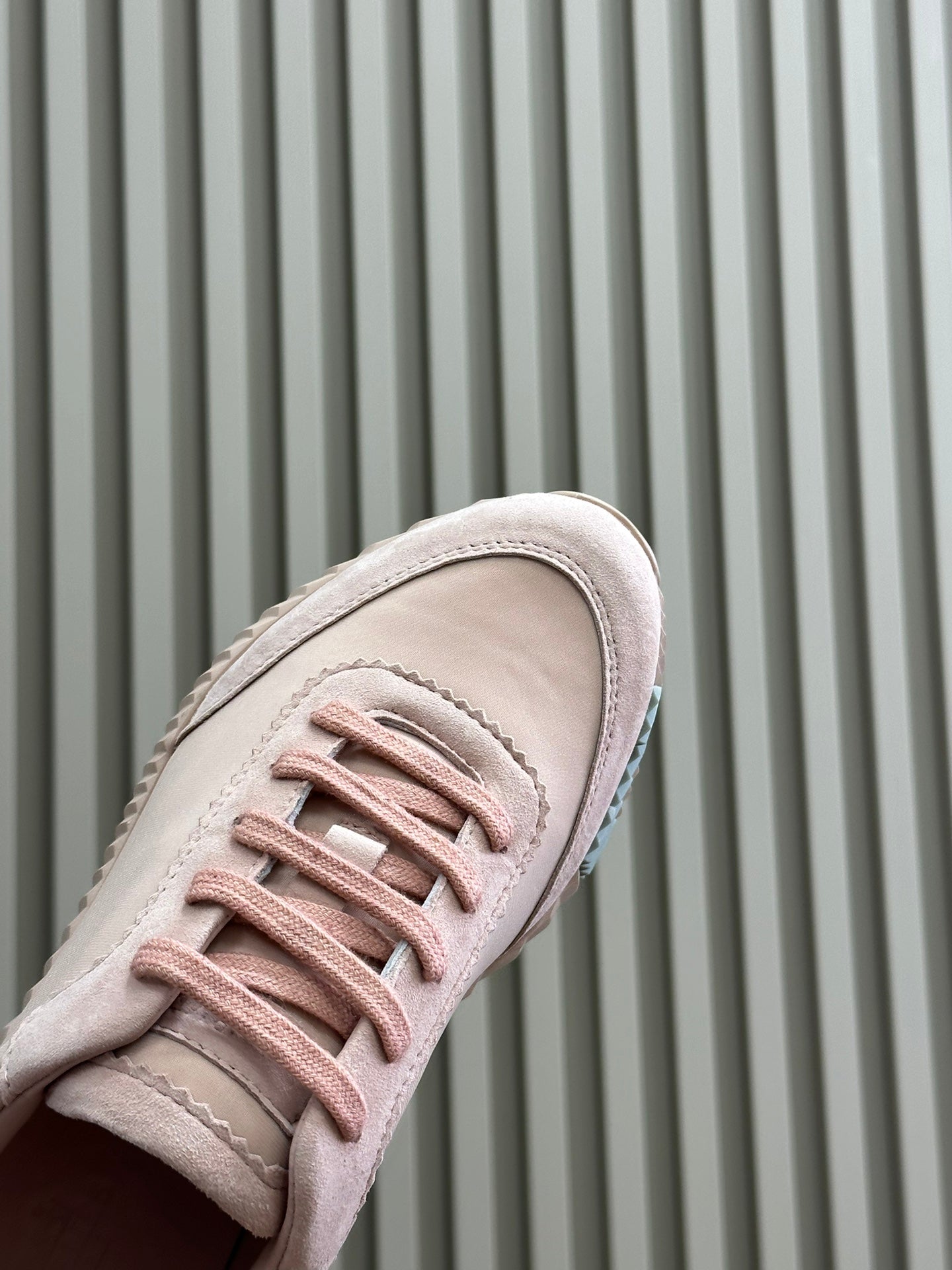 BOUNCING SNEAKERS LIGHT PINK CALFSKIN