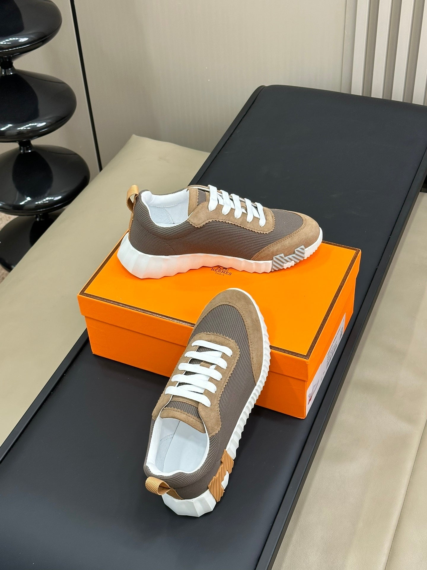 BOUNCING SNEAKERS BROWN CALFSKIN