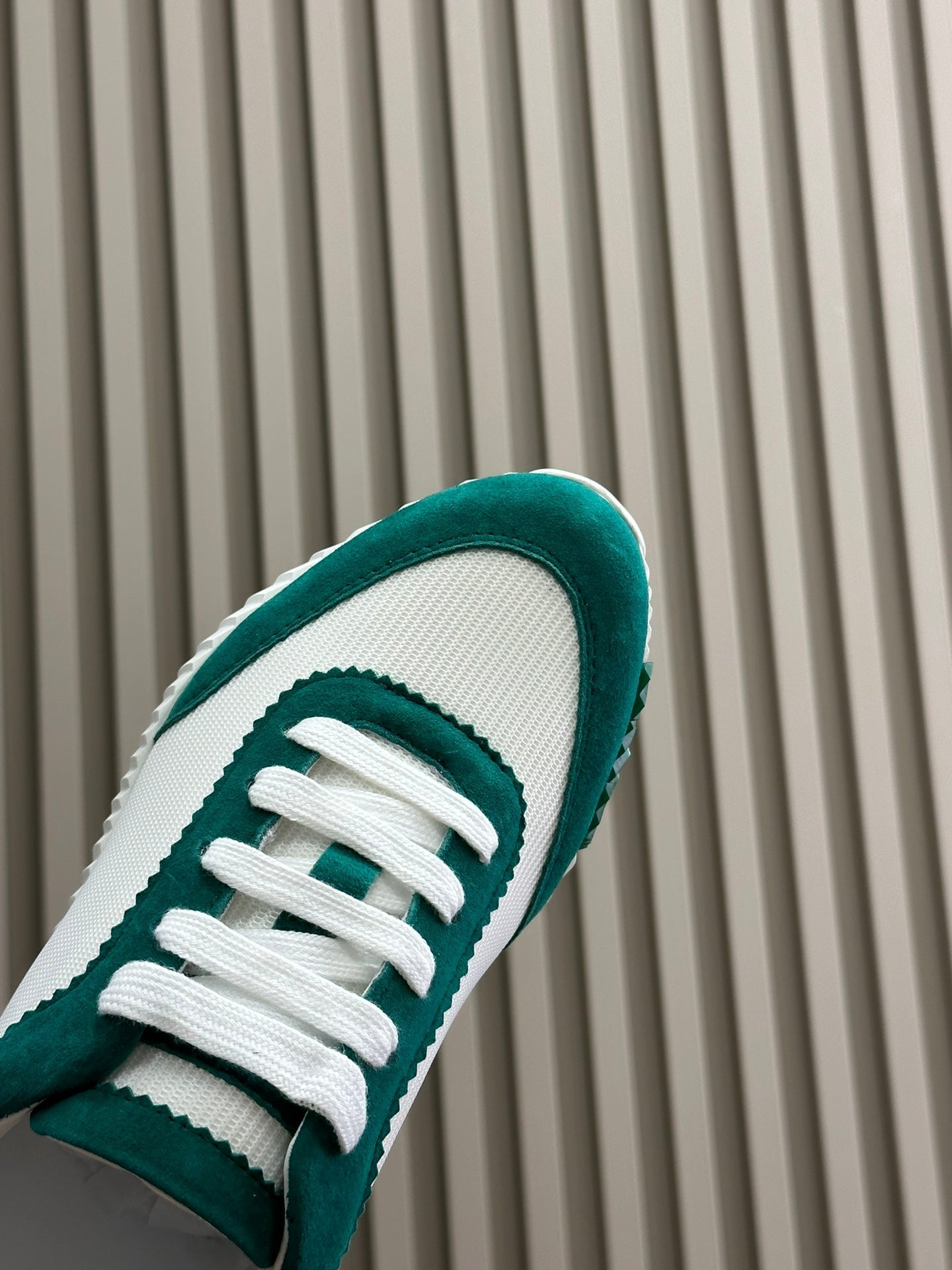 BOUNCING SNEAKERS TEAL MIX WHITE CALFSKIN