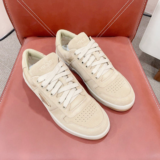 PRA DOWNTOWN PERFORATED SNEAKERS BEIGE SUEDE