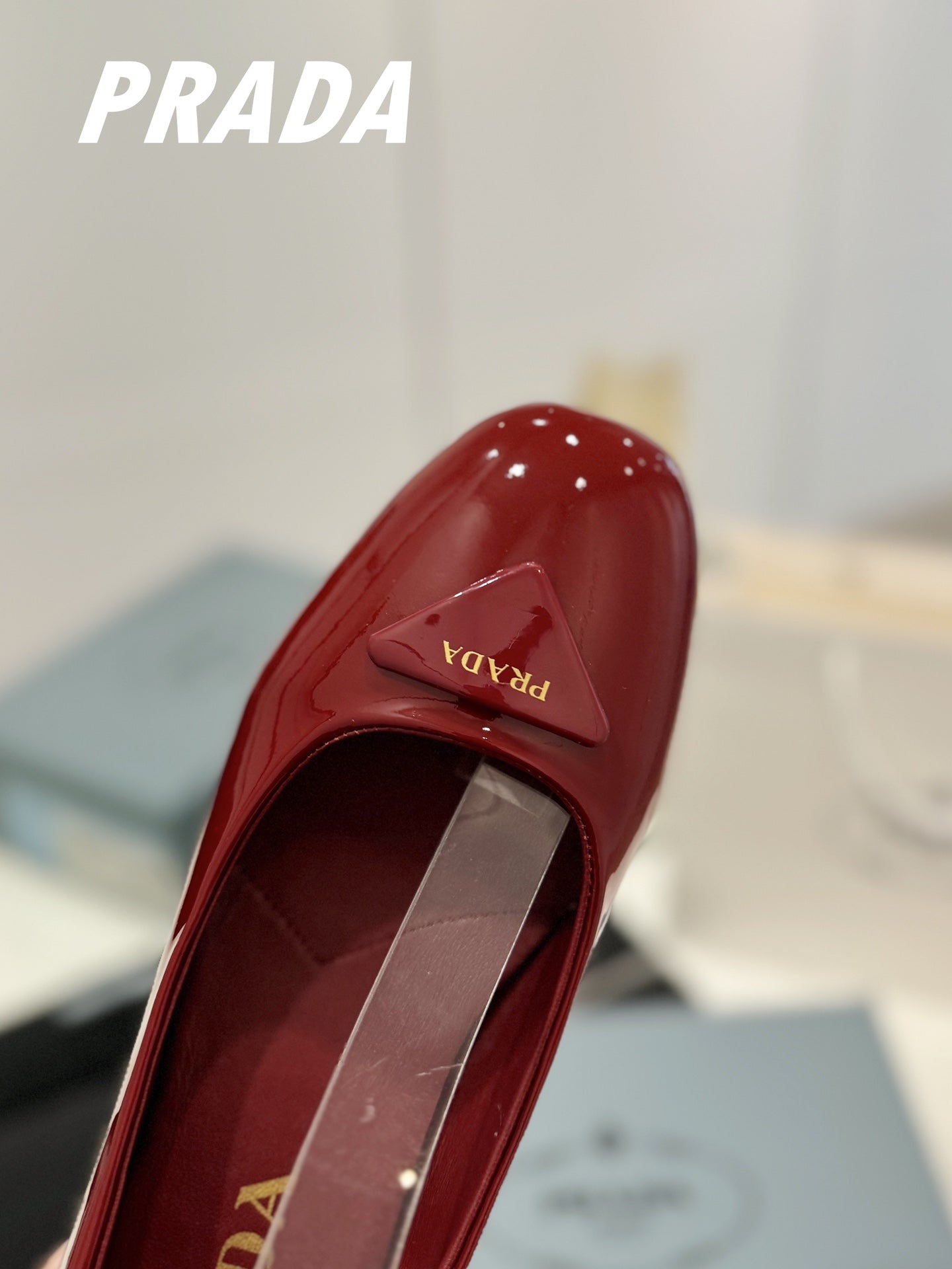 Pra Pumps 40 Square Sole Wine Patent Leather