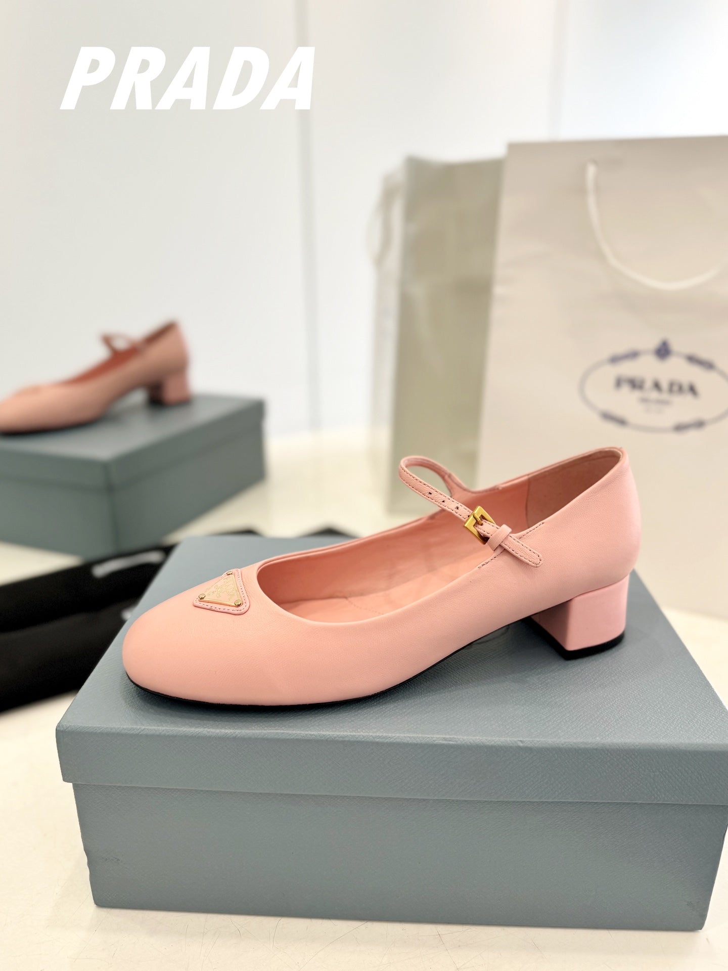 Pra Ballerina Pumps 40 Pink Lambskin