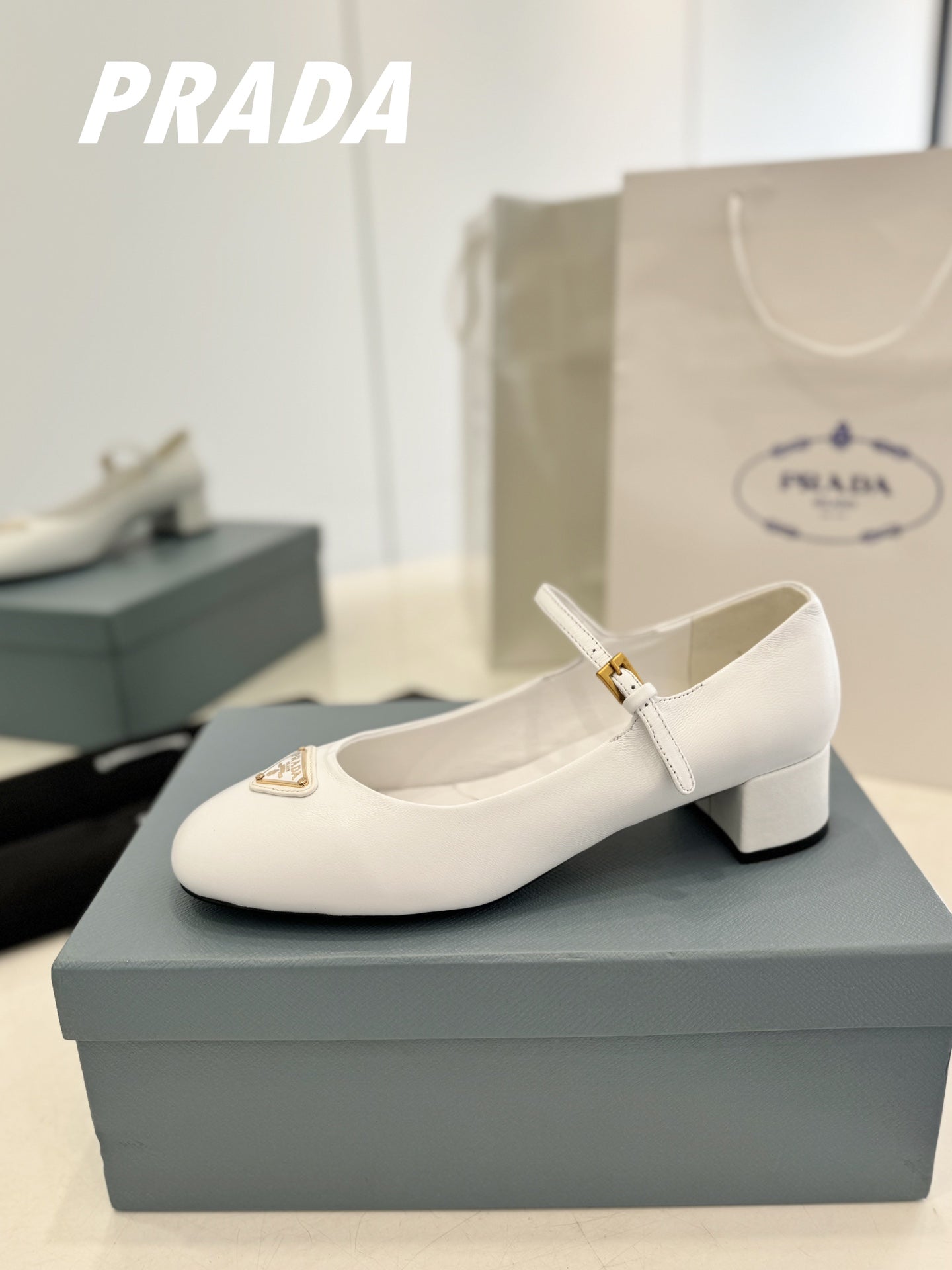 Pra Ballerina Pumps 40 White Lambskin