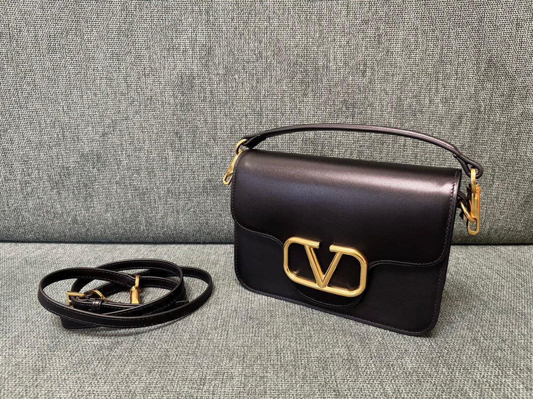 valenti loco 22cm black calfskin