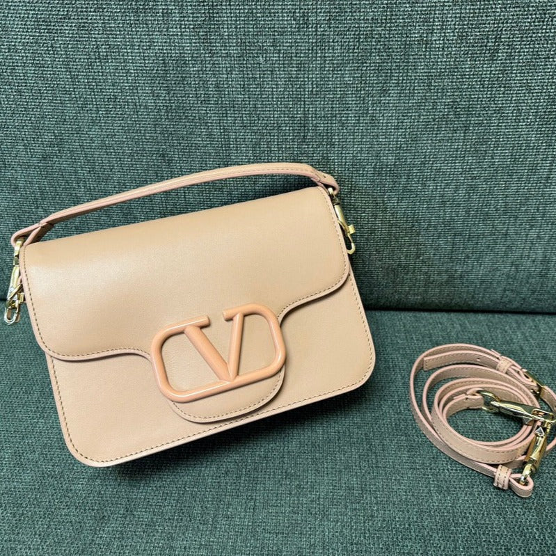 valenti loco 22cm cream calfskin