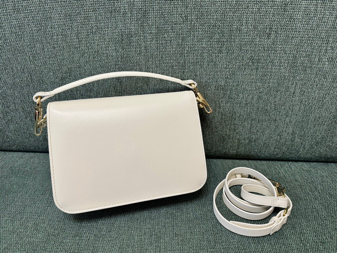 valenti loco 22cm white calfskin