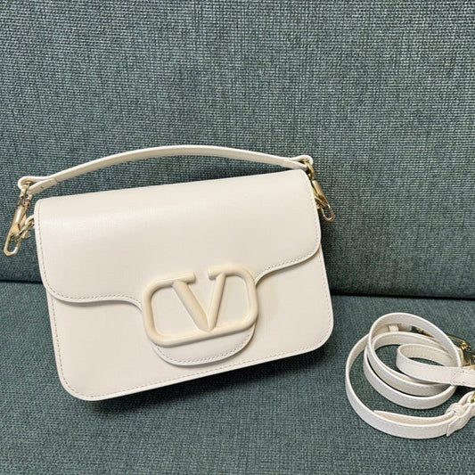 valenti loco 22cm white calfskin