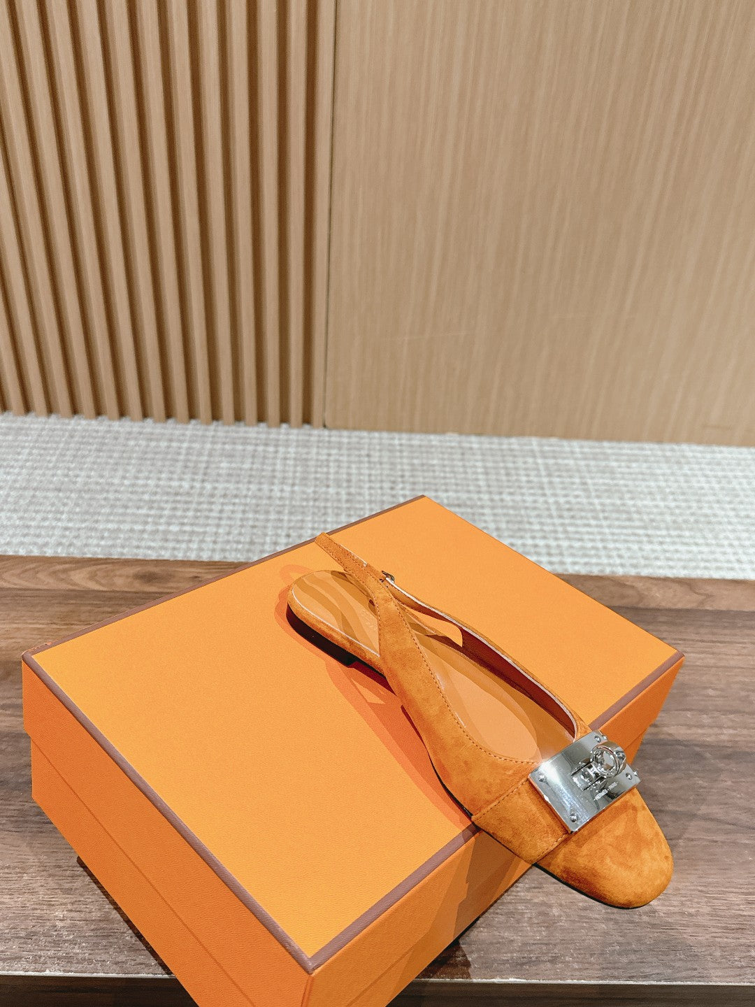 Innocente Slingback Orange Suede Goatskin