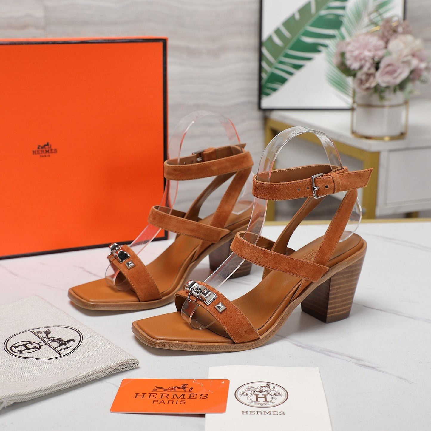 IVRESSE 65 SANDAL CARAMEL SUEDE