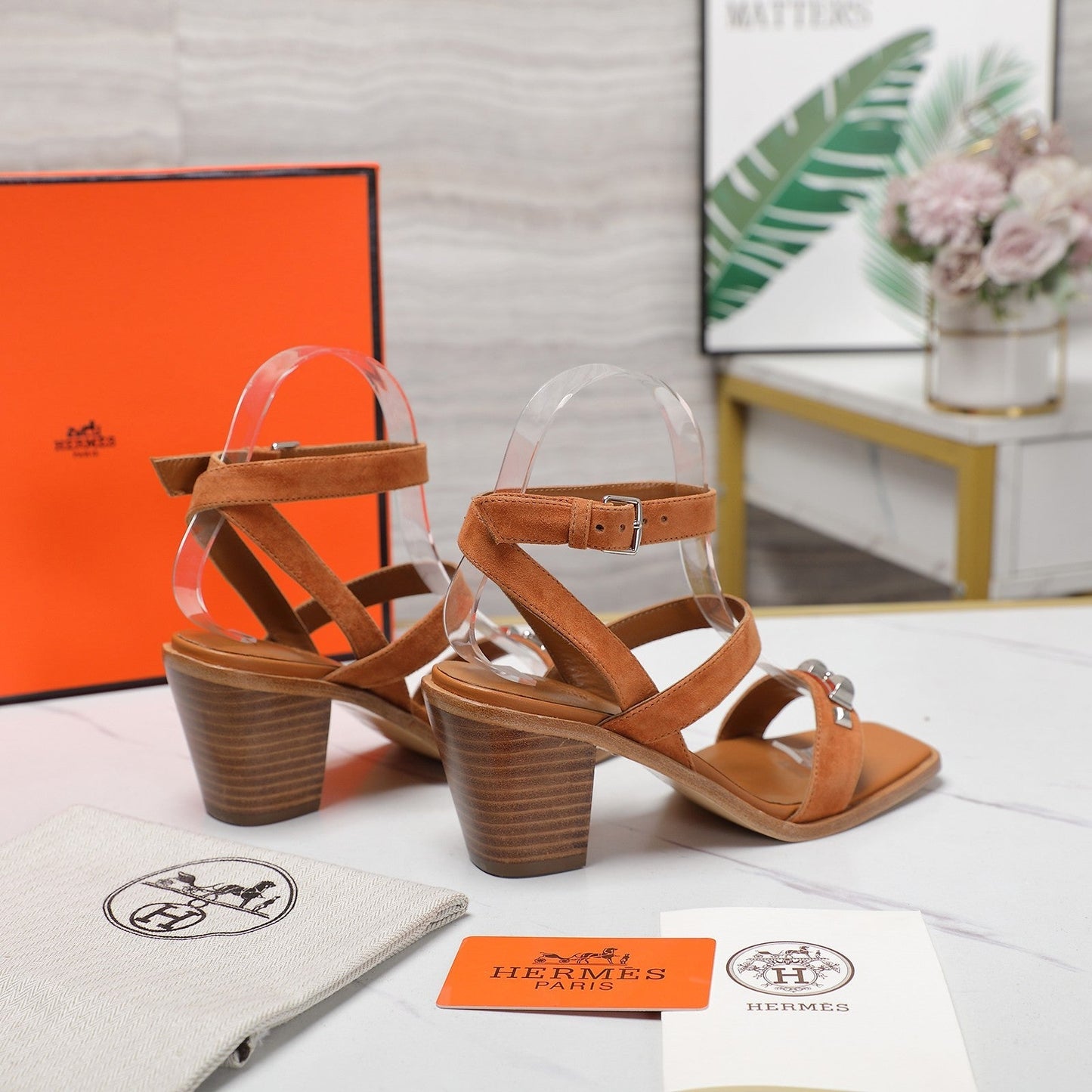 IVRESSE 65 SANDAL CARAMEL SUEDE