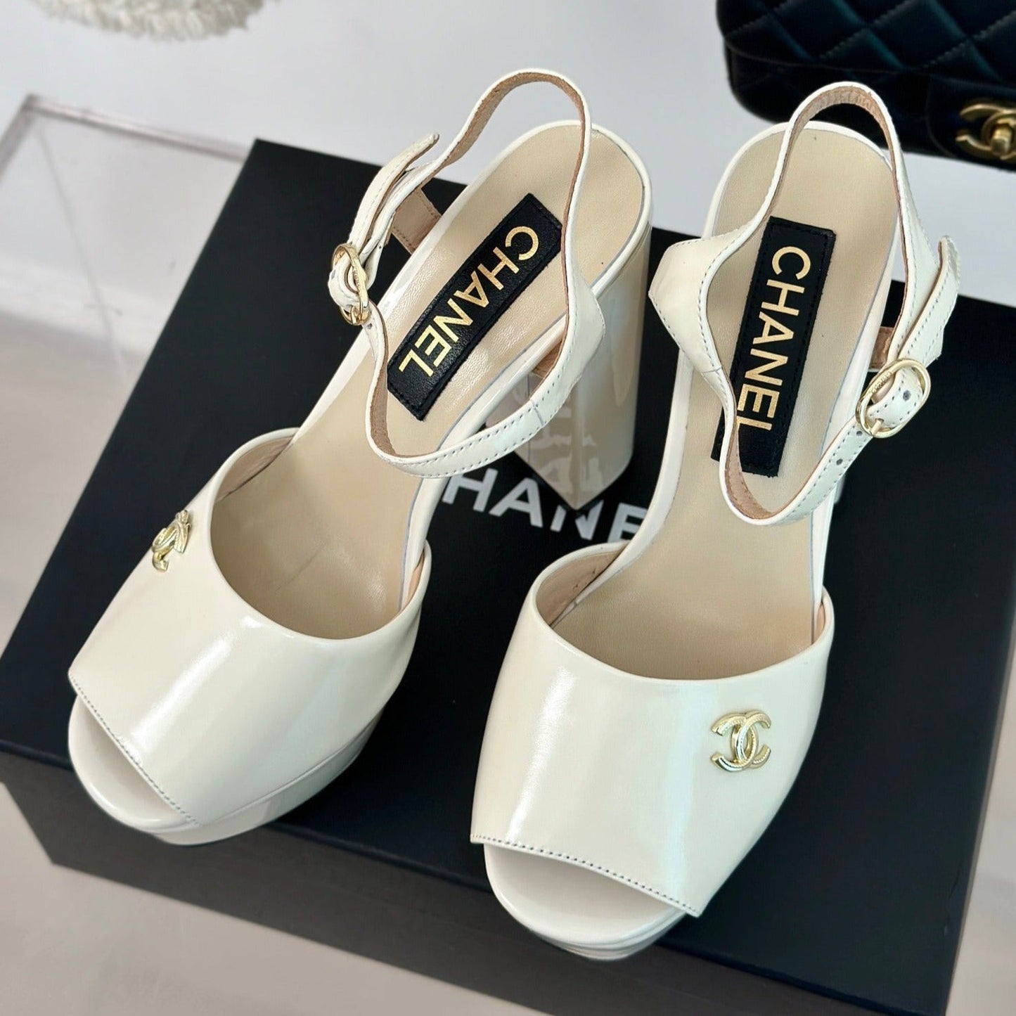 cc slingback sandal 115 cream beige calfskin