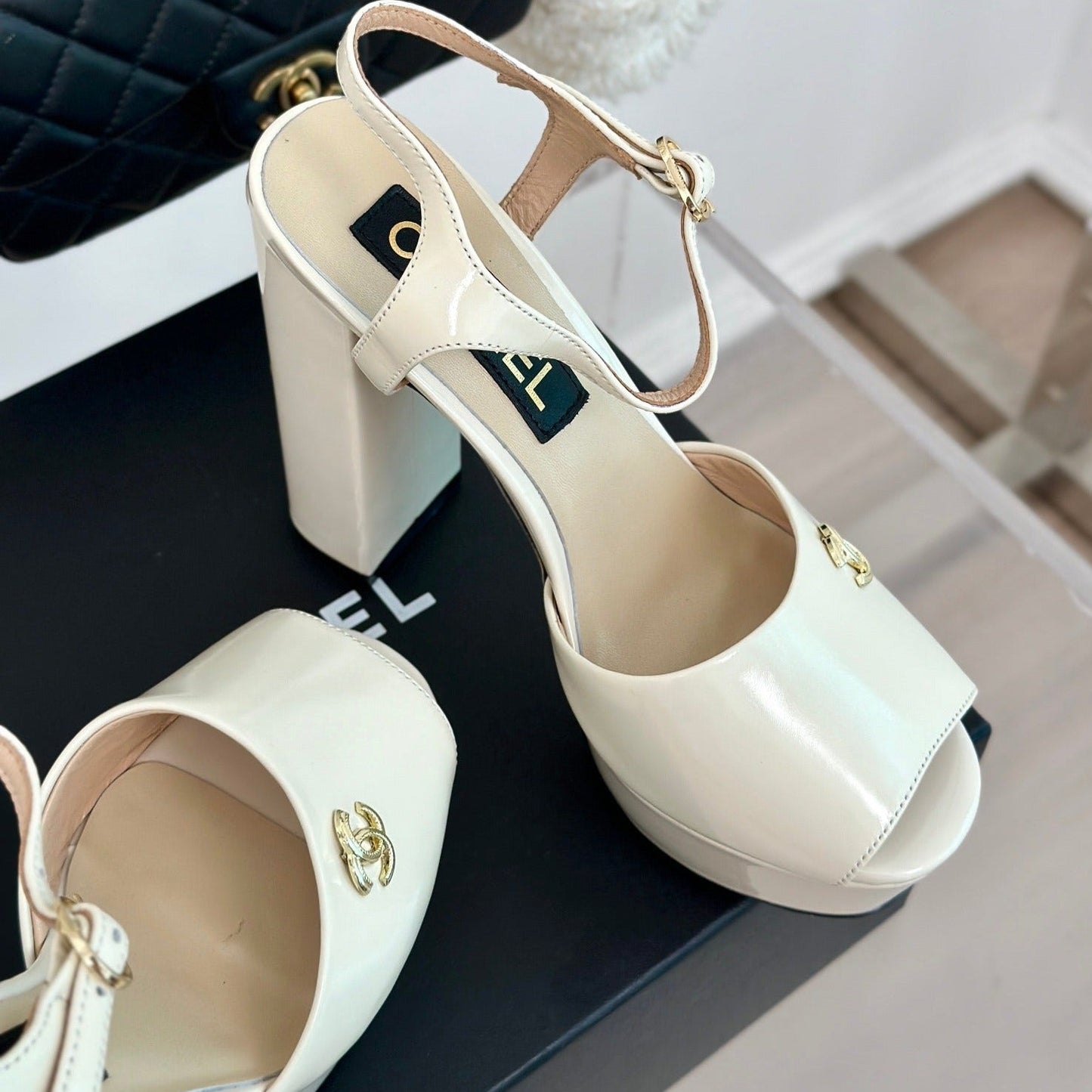 cc slingback sandal 115 cream beige calfskin