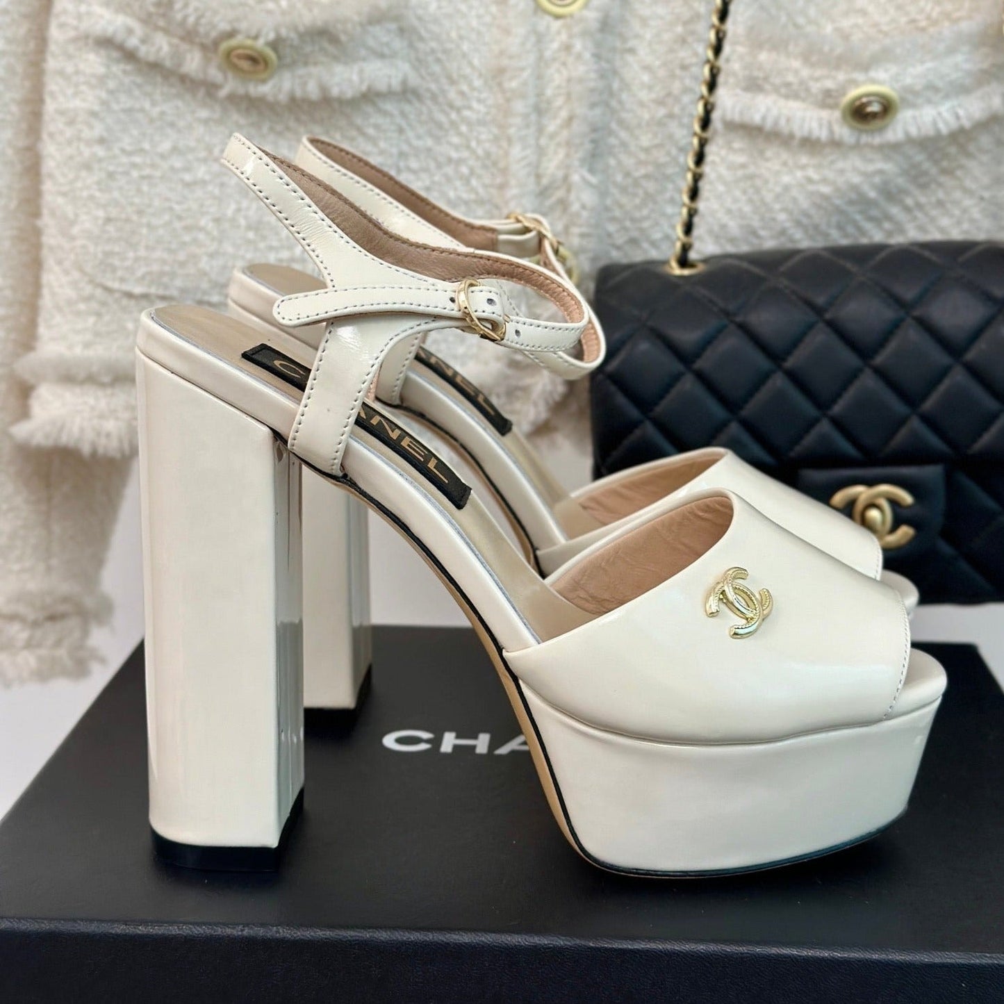 cc slingback sandal 115 cream beige calfskin