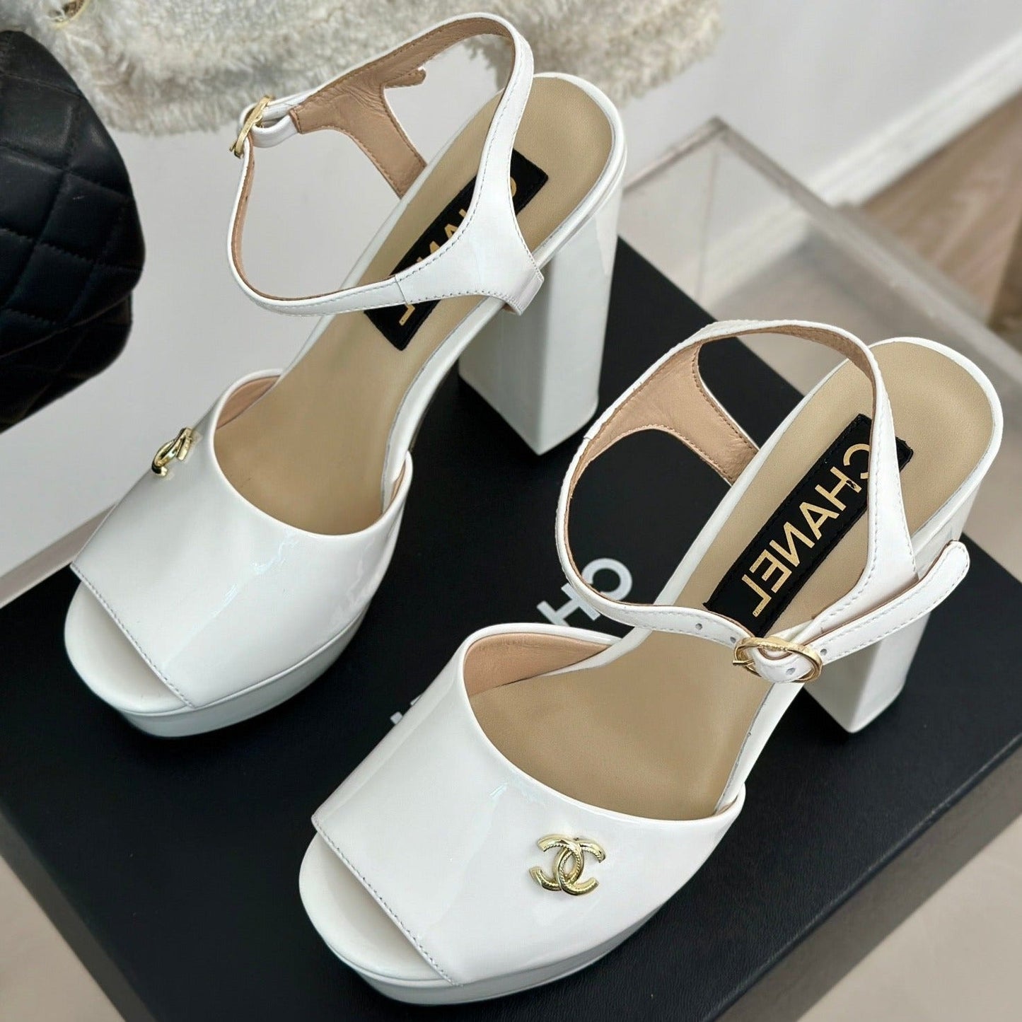 cc slingback sandal 115 white calfskin