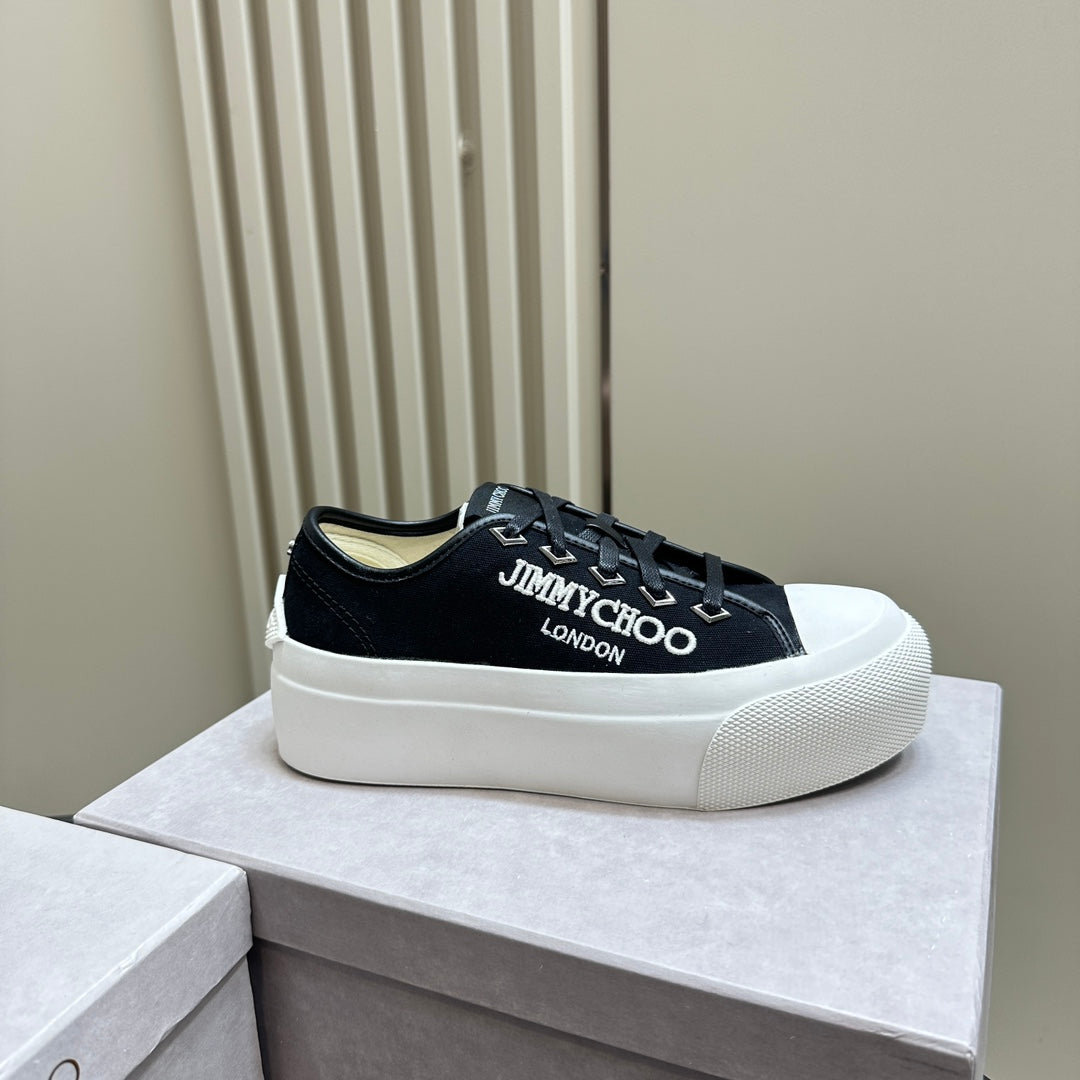 Jimmy Palma Maxi/F Trainers In Black Canvas 583146