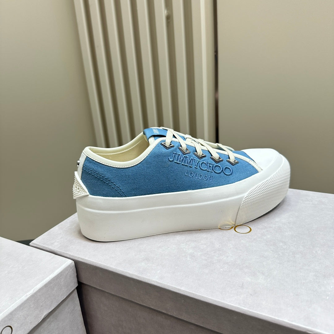 Jimmy Palma Maxi/F Trainers In Blue Canvas 583148