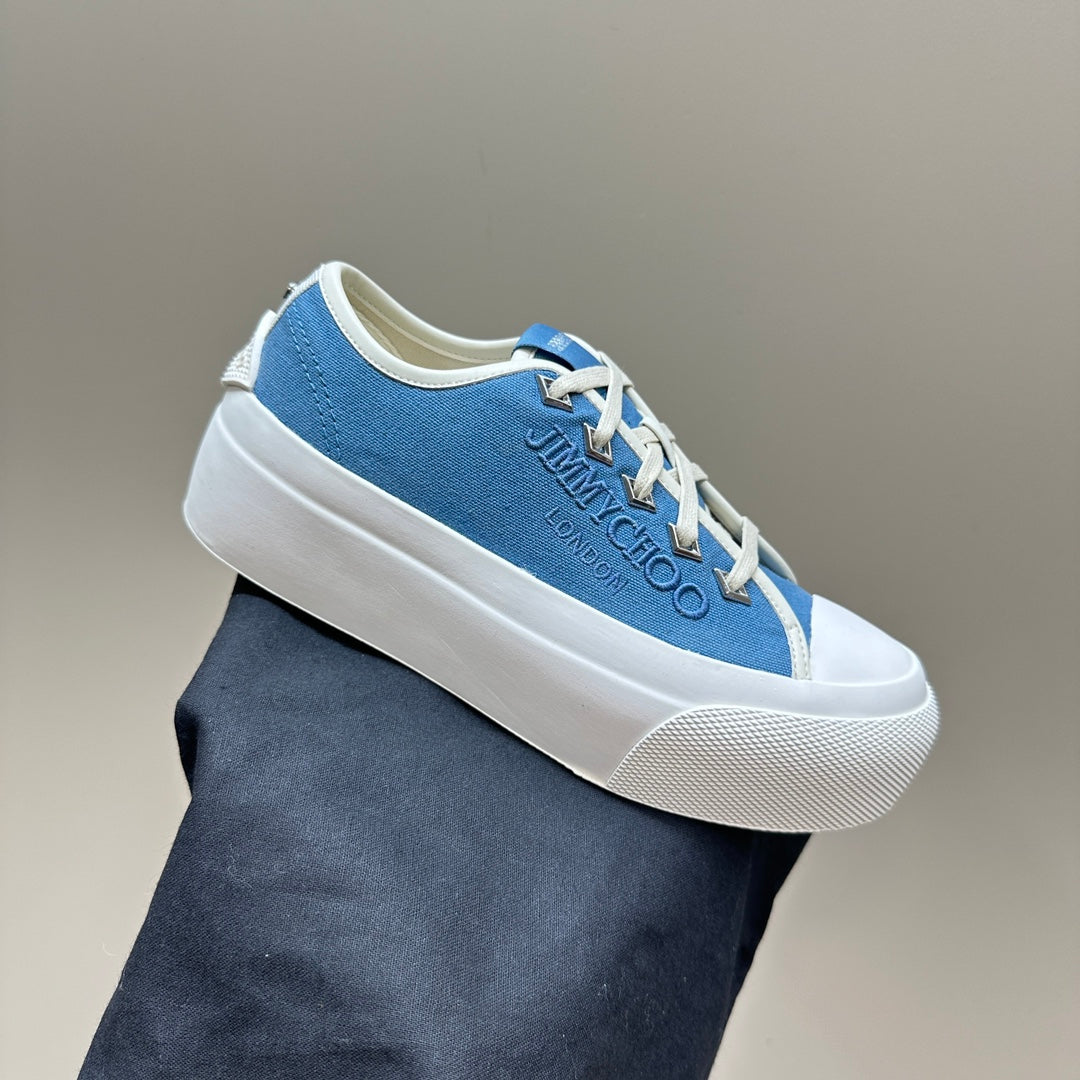 Jimmy Palma Maxi/F Trainers In Blue Canvas 583148