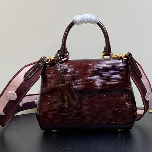 cluny mini 20cm bordeaux epi calfskin