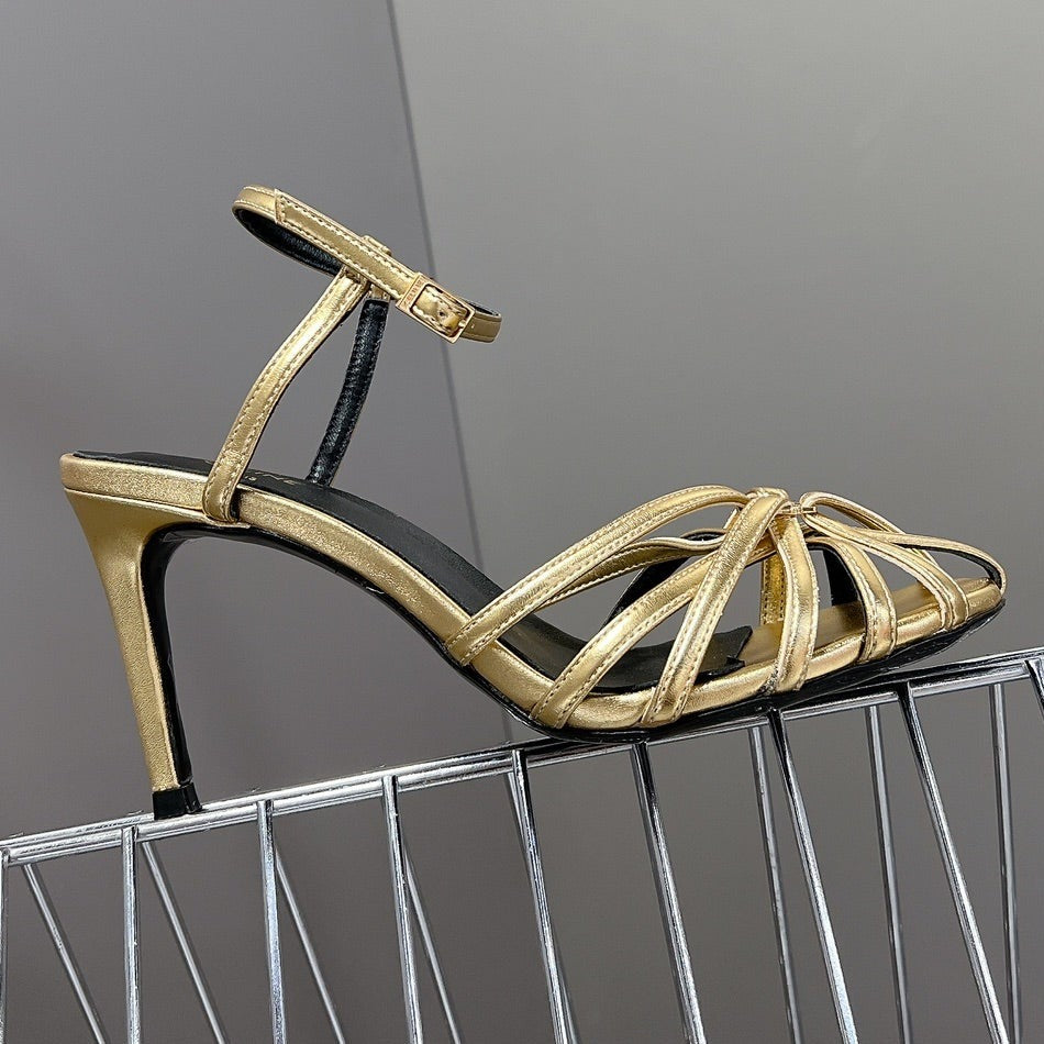 RIOMPHE SANDAL IN LAMBSKIN GOLD