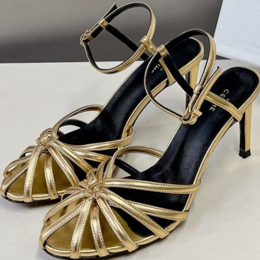 RIOMPHE SANDAL IN LAMBSKIN GOLD