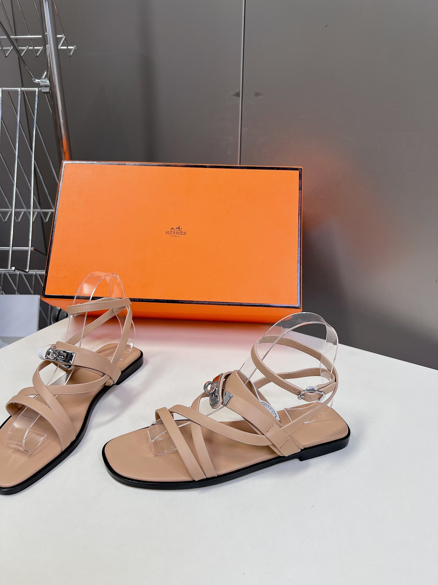 JUNE SANDAL BEIGE CALFSKIN