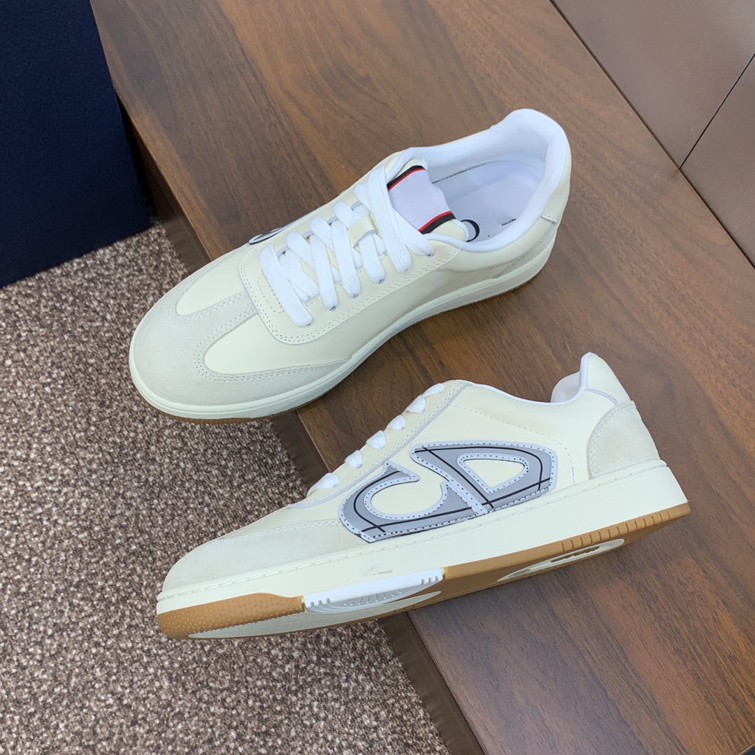 cd homme cream calfskin grey suede