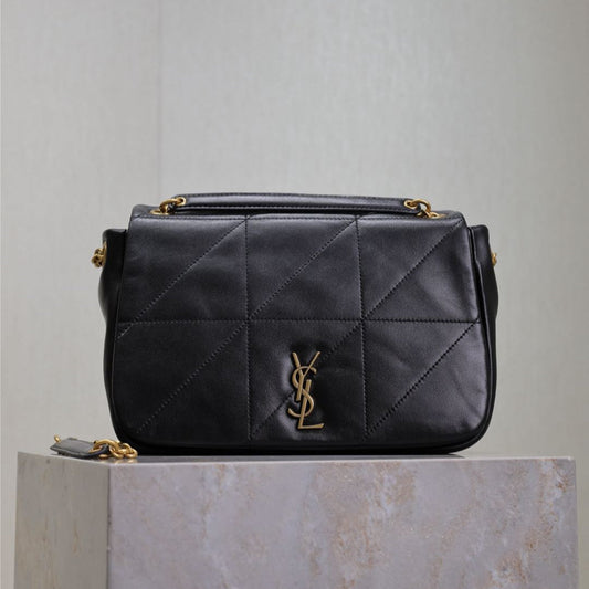 JAMIE 4.3 SMALL BAG 25 IN BLACK LAMBSKIN GOLD HARDWARE