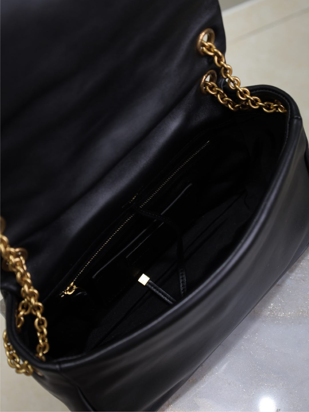 JAMIE 4.3 SMALL BAG 25 IN BLACK LAMBSKIN GOLD HARDWARE