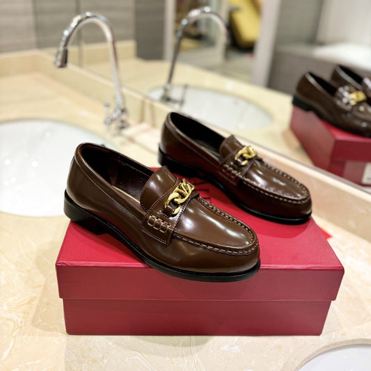 The Bold Edition Vlogo Brown Calfskin Loafer