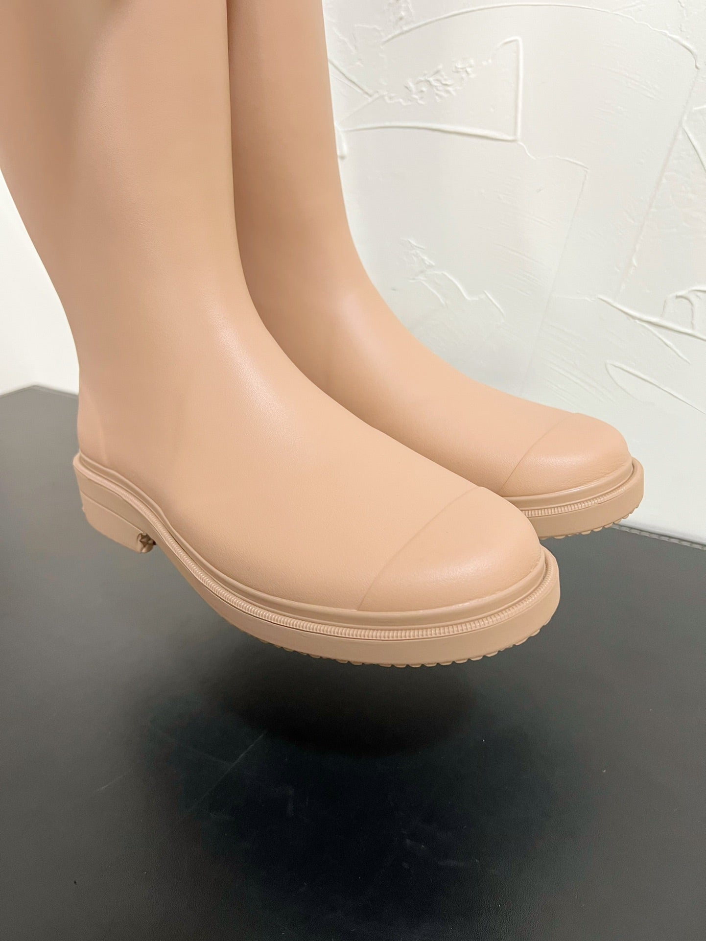 CC High Boots Beige Natural Rubber 949644