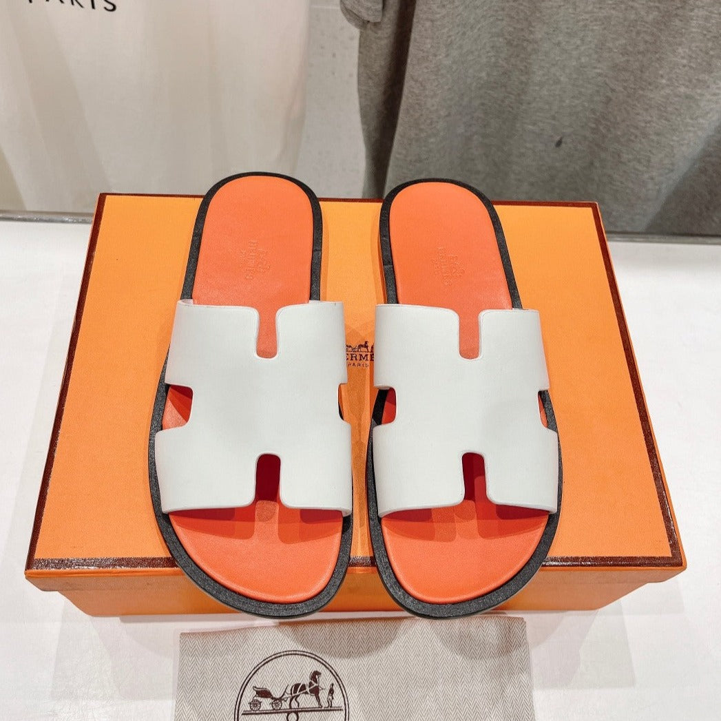 IZMIR SANDAL LIGHT ORANGE MIX WHITE LAMBSKIN