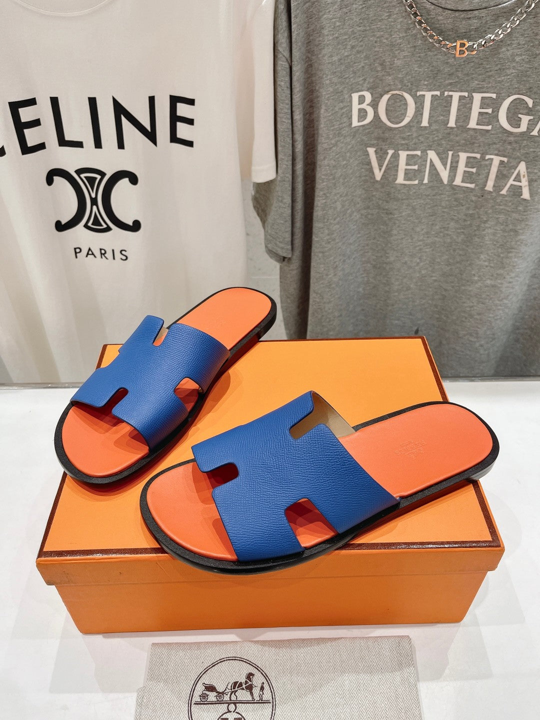 IZMIR SANDAL LIGHT ORANGE MIX LAPIS LAMBSKIN