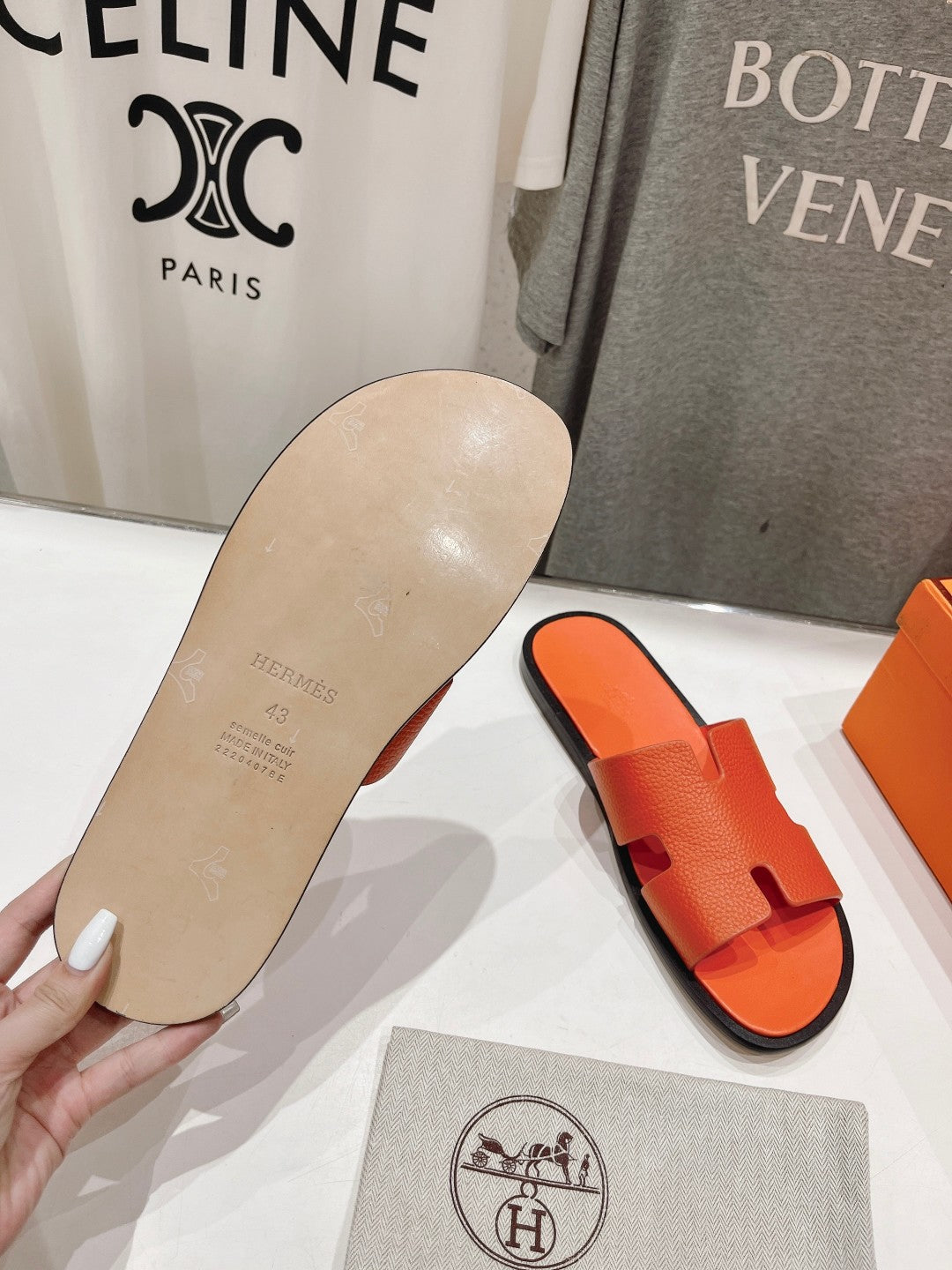 IZMIR SANDAL ORANGE LAMBSKIN