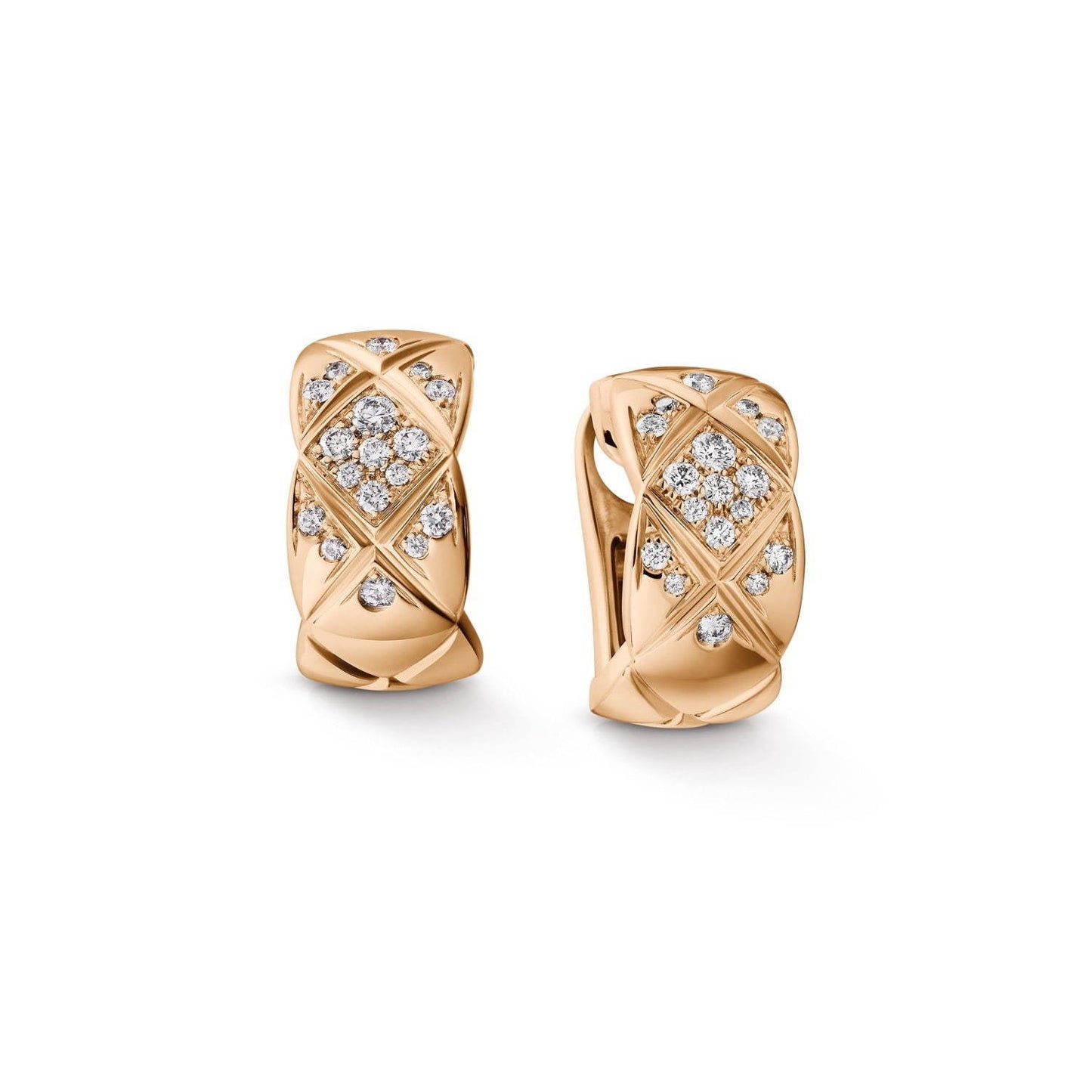 CRUSH DIAMOND PINK GOLD EARRINGS