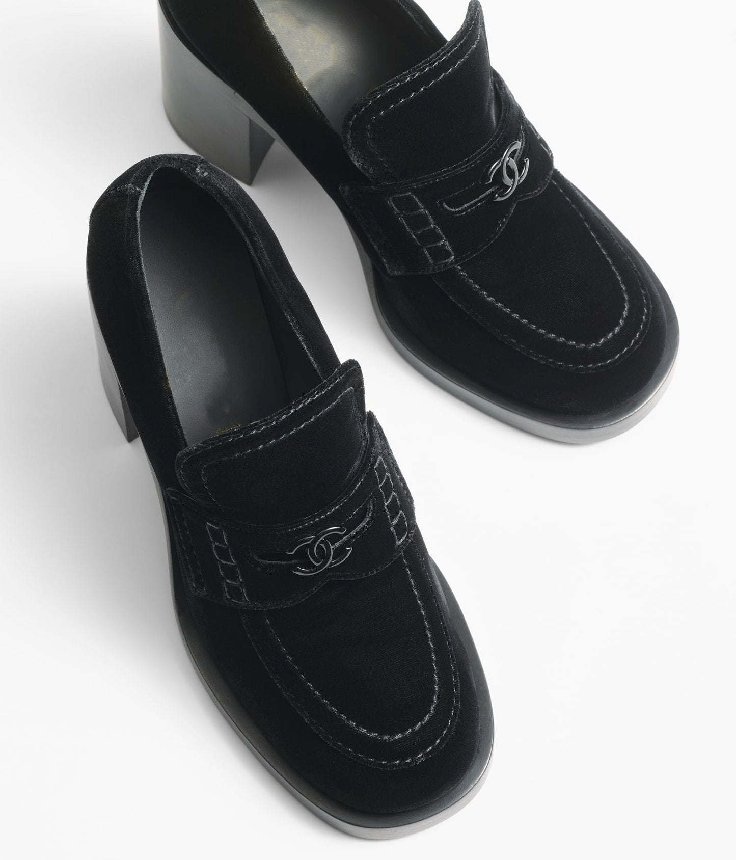 moccasins black velvet