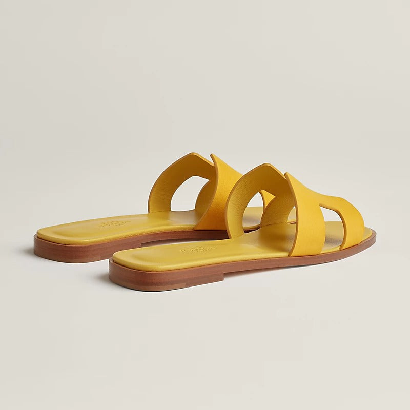 0ran Sandal Jaune Bouton