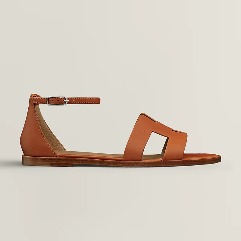 SANTORINI SANDAL CARAMEL CALFSKIN