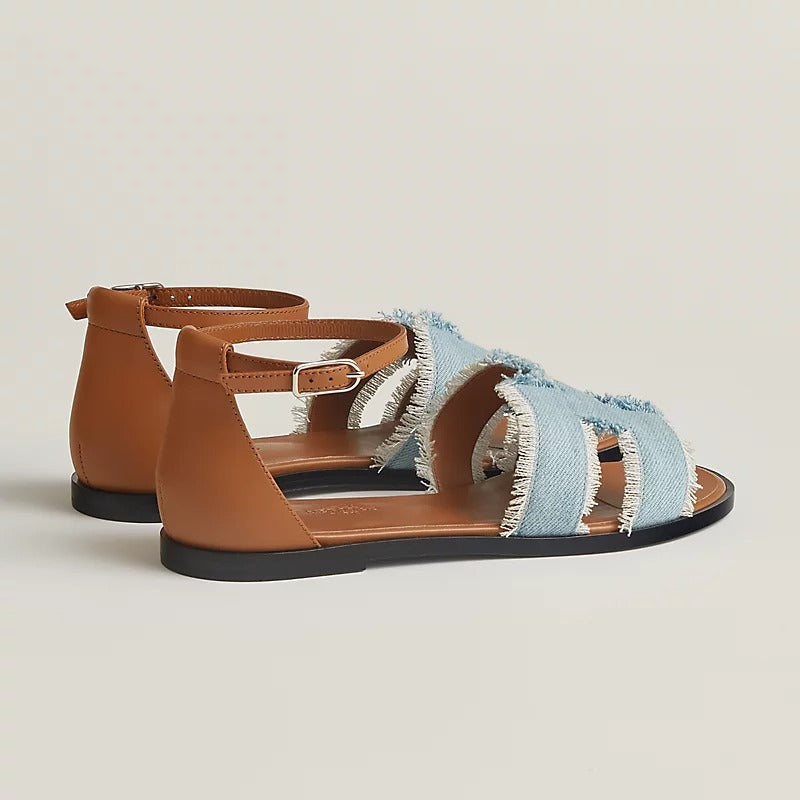 Santorini Sandal Bleu Clair