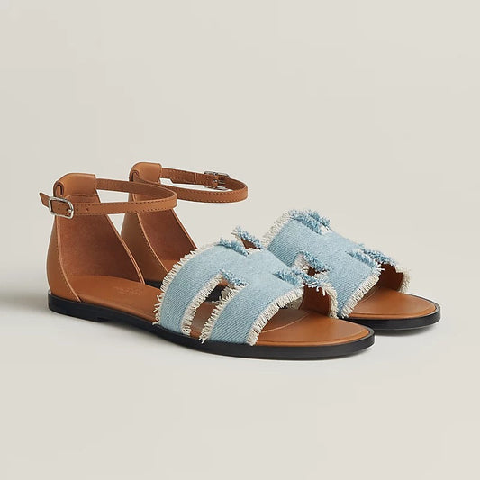 Santorini Sandal Bleu Clair