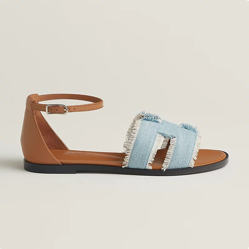 Santorini Sandal Bleu Clair