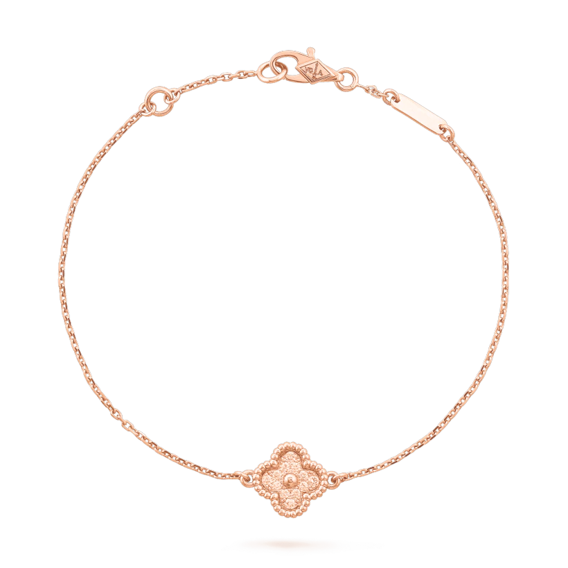 CLOVER PINK GOLD BRACELET