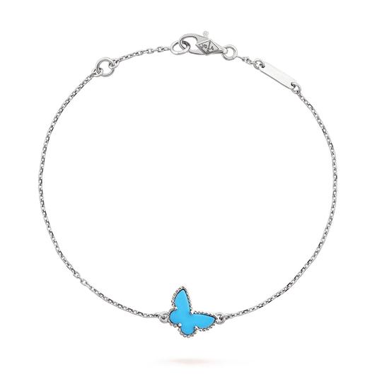 BUTTERFLY TURQUOISE SILVER BRACELET